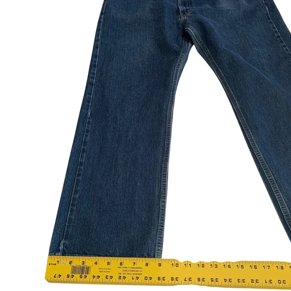 Levi's 505 Men's Size 42x30 Regular Fit Straight Leg Non-Stretch Denim Jeans
